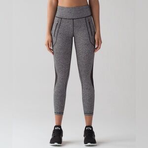 Lululemon•Invigorate 7/8 Tight 25”•Chakra Print Alpine White Black•LIKE NEW• 8